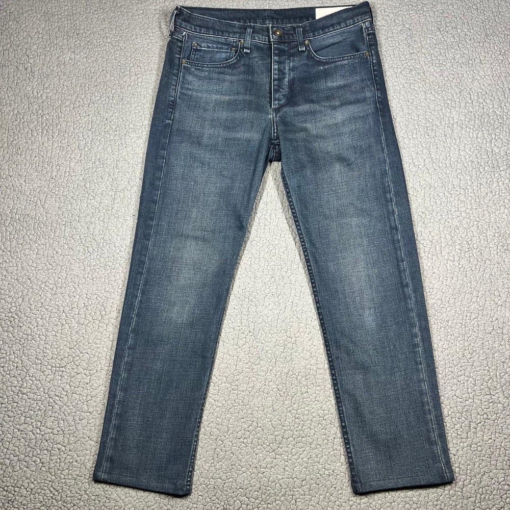 Rag & Bone Jeans Fit 2 Slim Glazer Blue Mens 31 Button Fly Made in USA